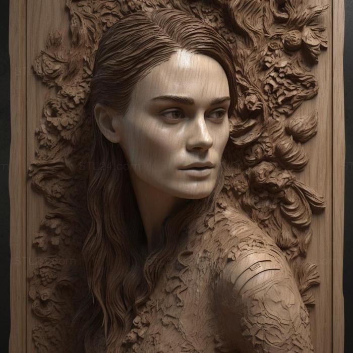 Famous (Keira Knightley 3, 3DFMS_8106) 3D models for cnc